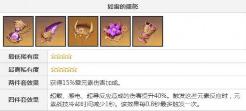 《原神》雷伤流雷泽最强圣遗物搭配方案