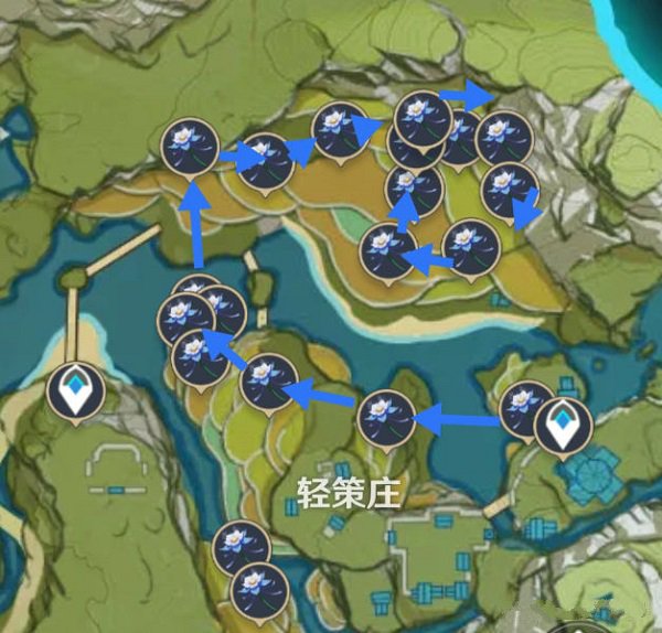 原神琉璃百合采集点分布图