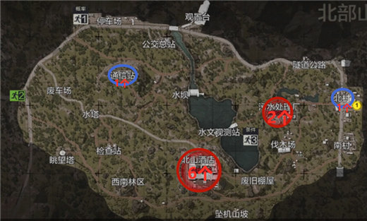 暗区突围北山酒店保险箱位置