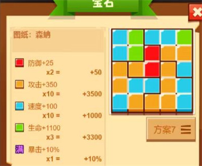 疯狂骑士团宝石怎么摆