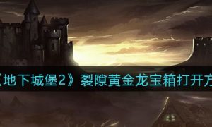 地下城堡2黑暗觉醒裂隙黄金龙宝箱如何打开