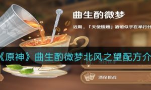 原神曲生酌微梦北风之望配方是什么