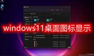 windows11桌面图标显示方式 windows11桌面图标显示方法