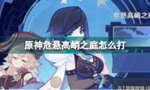 原神危悬高峭之庭怎么打