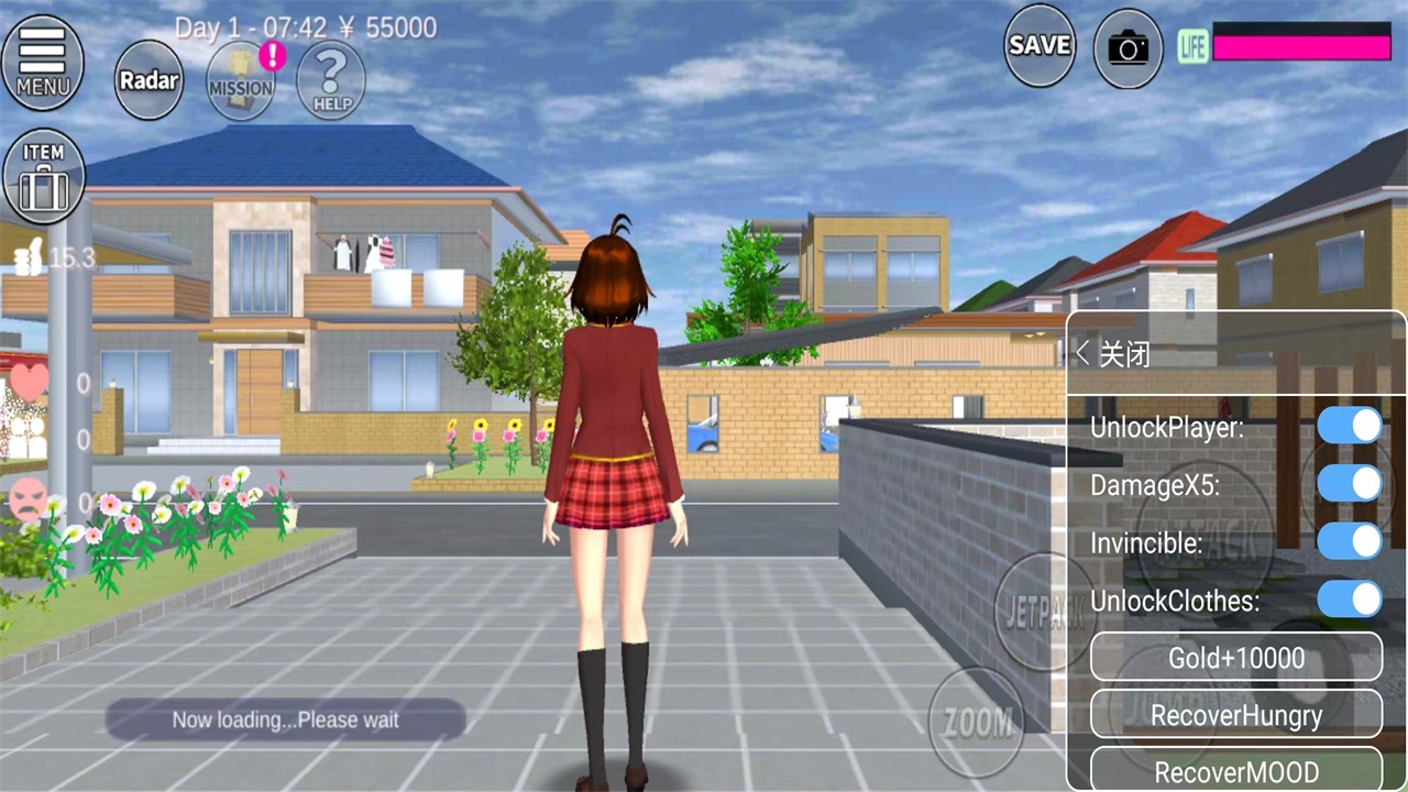 樱花校园模拟器破解版无敌版sakuraschoolsimulator103955内置功能