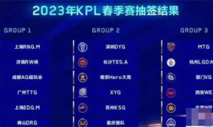 王者荣耀2023年KPL春季赛抽签分组一览