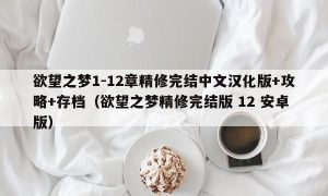 欲望之梦1-12章精修完结中文汉化版+攻略+存档（欲望之梦精修完结版 12 安卓版）