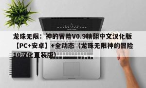 龙珠无限：神的冒险V0.9精翻中文汉化版【PC+安卓】+全动态（龙珠无限神的冒险10汉化直装版）
