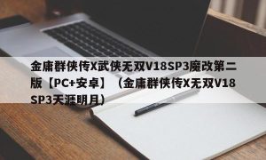 金庸群侠传X武侠无双V18SP3魔改第二版【PC+安卓】（金庸群侠传X无双V18SP3天涯明月）